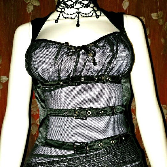 🖤VNTG Lip Service Very Rare Steampunk Gown in Mint Condition! 🖤 - Picture 3 of 16